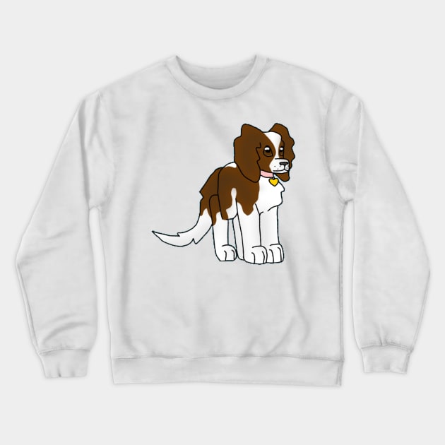 King Charles Spaniel Crewneck Sweatshirt by ceolsonart